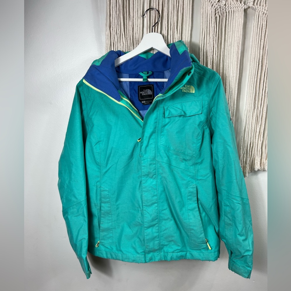 The North Face Women's Teal Jacket with Hood